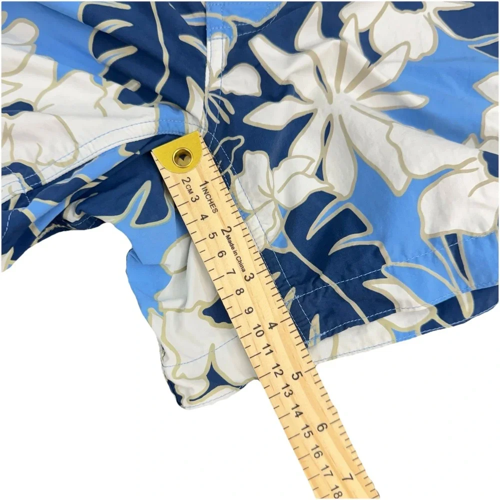 Vintage Patagonia SP03 Tropical Floral Board Shorts Blue‎ Women 8 Surf Swim 2003